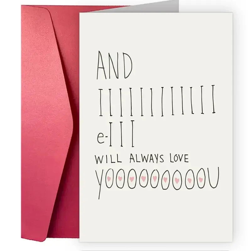 1 pc Valentine's Day Cards For Every Person In Your Life,A Fun And Creative Holiday Greeting Card Sweet Funny Card For Valentine - everyday trend
