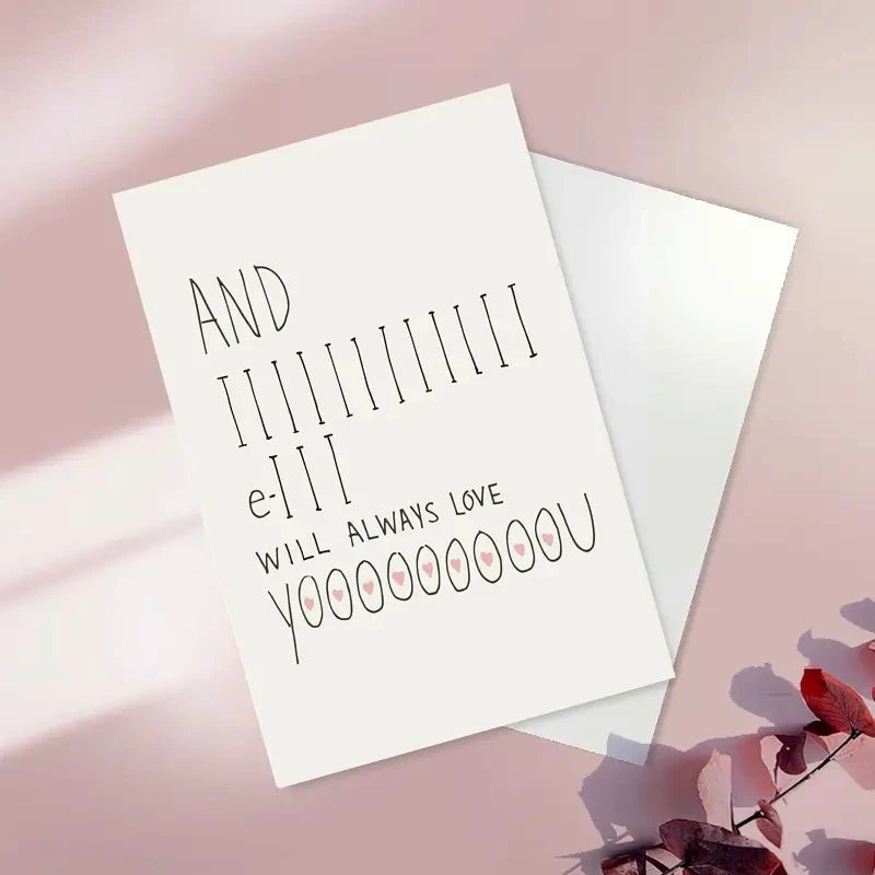 1 pc Valentine's Day Cards For Every Person In Your Life,A Fun And Creative Holiday Greeting Card Sweet Funny Card For Valentine - everyday trend