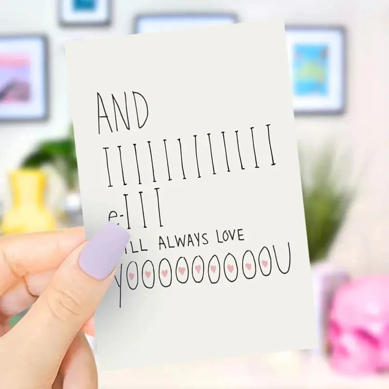 1 pc Valentine's Day Cards For Every Person In Your Life,A Fun And Creative Holiday Greeting Card Sweet Funny Card For Valentine - everyday trend