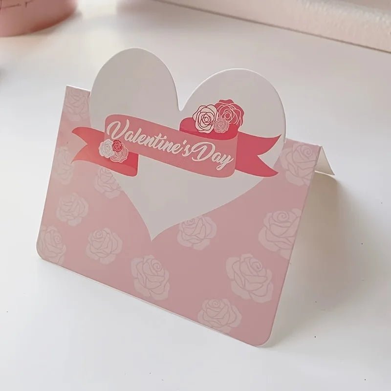 10pcs/set Cards Valentines Day Gift Love Postcard Wedding Invitation Greeting Cards Anniversary for Her Valentines Day Gift Card - everyday trend