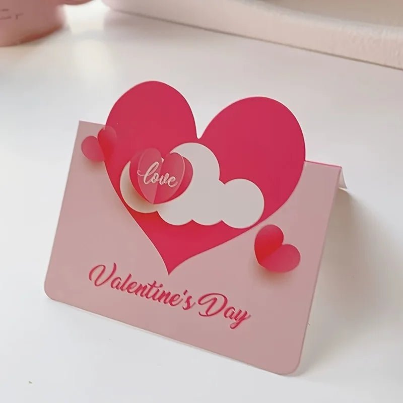 10pcs/set Cards Valentines Day Gift Love Postcard Wedding Invitation Greeting Cards Anniversary for Her Valentines Day Gift Card - everyday trend