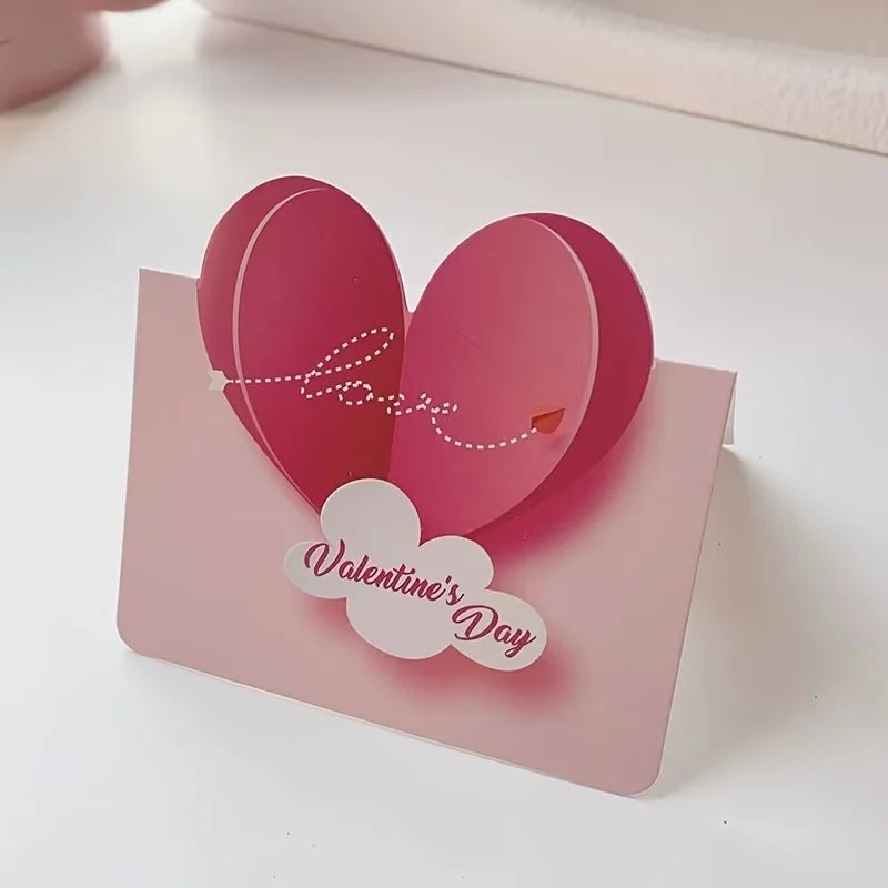 10pcs/set Cards Valentines Day Gift Love Postcard Wedding Invitation Greeting Cards Anniversary for Her Valentines Day Gift Card - everyday trend