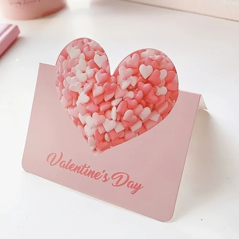 10pcs/set Cards Valentines Day Gift Love Postcard Wedding Invitation Greeting Cards Anniversary for Her Valentines Day Gift Card - everyday trend