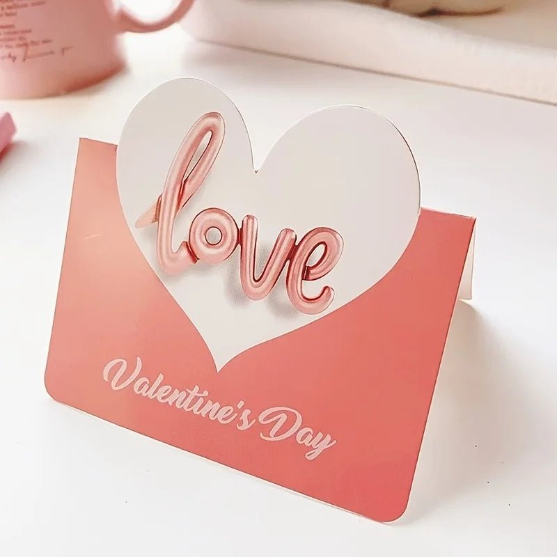 10pcs/set Cards Valentines Day Gift Love Postcard Wedding Invitation Greeting Cards Anniversary for Her Valentines Day Gift Card - everyday trend