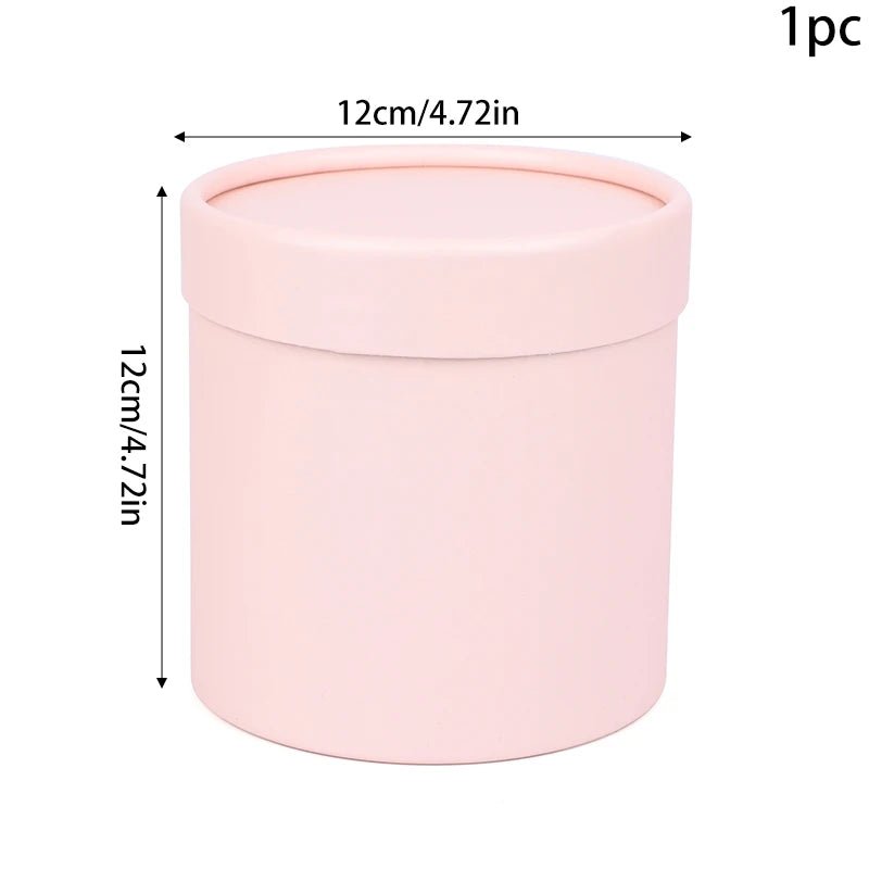 12CM Round Cardboard Flower Box Valentine's Day DIY Gifts Boxes Supplies Wedding Party Home Rose Flower Packaging Decoration - everyday trend