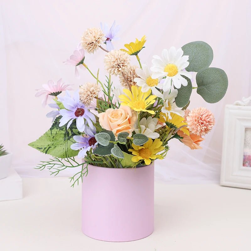 12CM Round Cardboard Flower Box Valentine's Day DIY Gifts Boxes Supplies Wedding Party Home Rose Flower Packaging Decoration - everyday trend