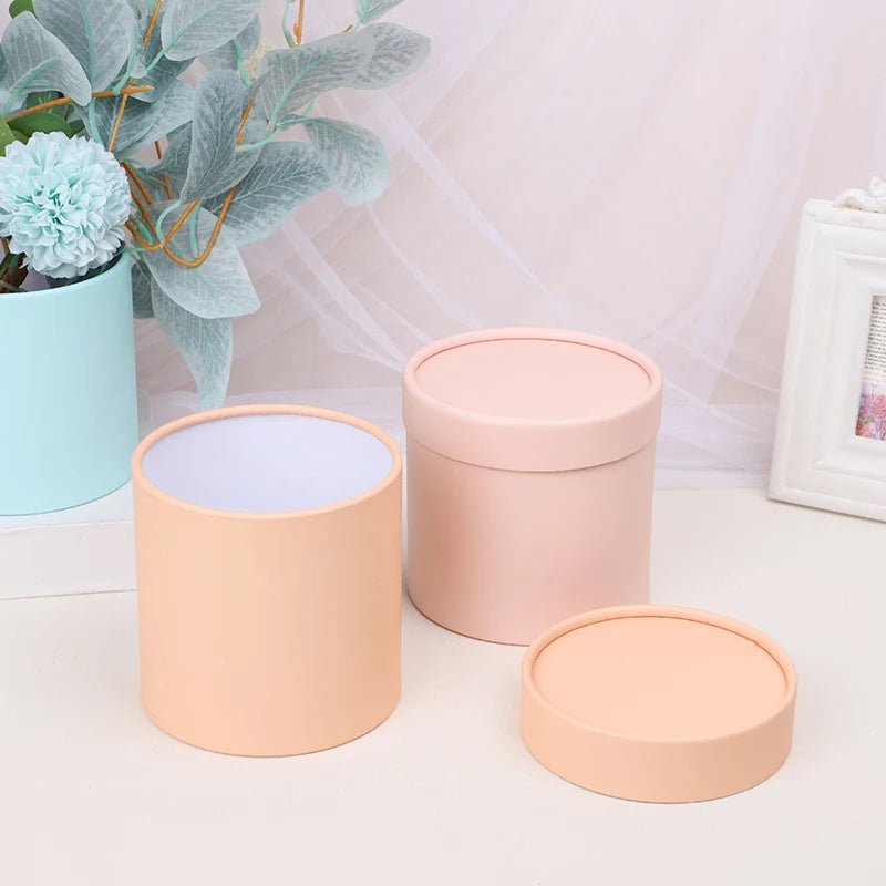 12CM Round Cardboard Flower Box Valentine's Day DIY Gifts Boxes Supplies Wedding Party Home Rose Flower Packaging Decoration - everyday trend