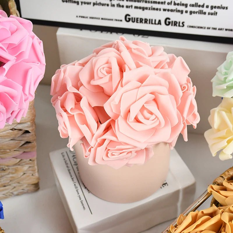 12CM Round Cardboard Flower Box Valentine's Day DIY Gifts Boxes Supplies Wedding Party Home Rose Flower Packaging Decoration - everyday trend