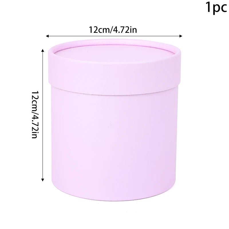 12CM Round Cardboard Flower Box Valentine's Day DIY Gifts Boxes Supplies Wedding Party Home Rose Flower Packaging Decoration - everyday trend