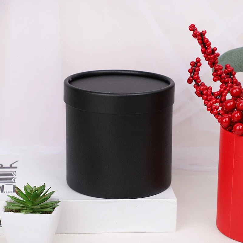 12CM Round Cardboard Flower Box Valentine's Day DIY Gifts Boxes Supplies Wedding Party Home Rose Flower Packaging Decoration - everyday trend