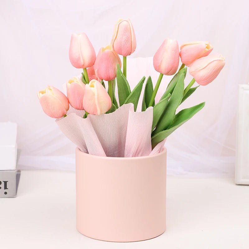 12CM Round Cardboard Flower Box Valentine's Day DIY Gifts Boxes Supplies Wedding Party Home Rose Flower Packaging Decoration - everyday trend