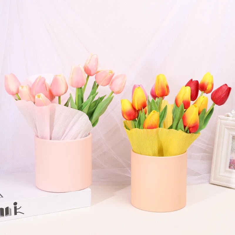 12CM Round Cardboard Flower Box Valentine's Day DIY Gifts Boxes Supplies Wedding Party Home Rose Flower Packaging Decoration - everyday trend