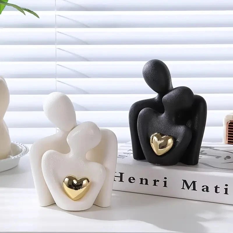 1Pc Romantic Love Embrace Statue Ornament Couple Set Bedroom Interior Decoration Valentine's Day Gift - everyday trend