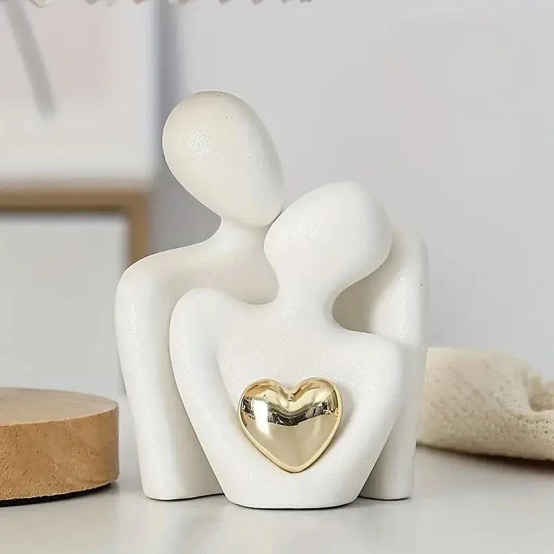 1Pc Romantic Love Embrace Statue Ornament Couple Set Bedroom Interior Decoration Valentine's Day Gift - everyday trend