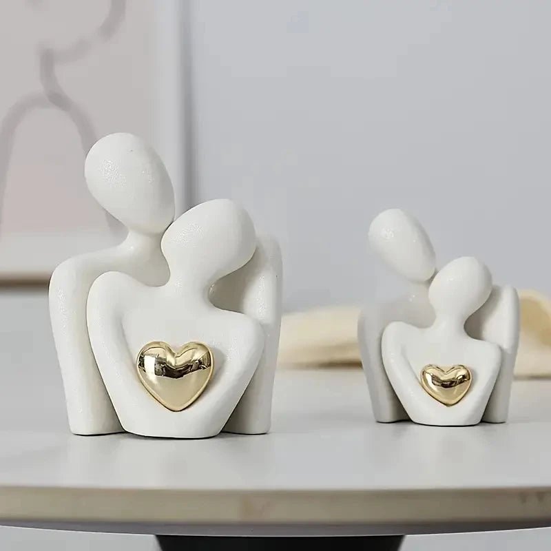 1Pc Romantic Love Embrace Statue Ornament Couple Set Bedroom Interior Decoration Valentine's Day Gift - everyday trend