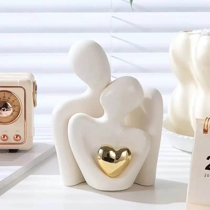 1Pc Romantic Love Embrace Statue Ornament Couple Set Bedroom Interior Decoration Valentine's Day Gift - everyday trend