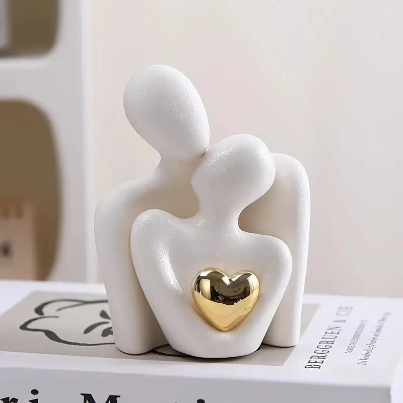 1Pc Romantic Love Embrace Statue Ornament Couple Set Bedroom Interior Decoration Valentine's Day Gift - everyday trend