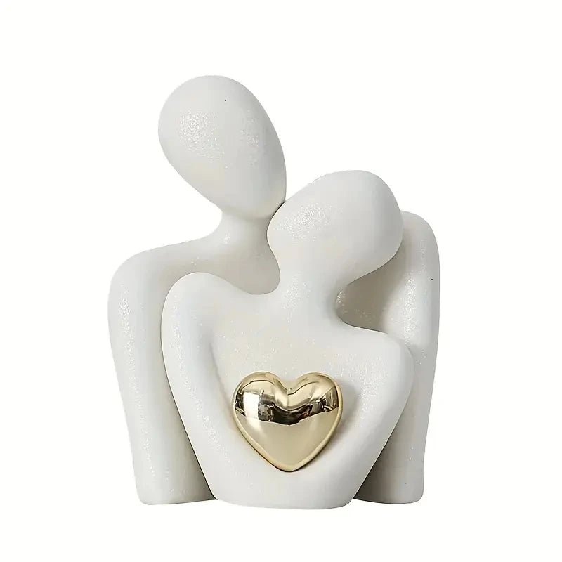 1Pc Romantic Love Embrace Statue Ornament Couple Set Bedroom Interior Decoration Valentine's Day Gift - everyday trend