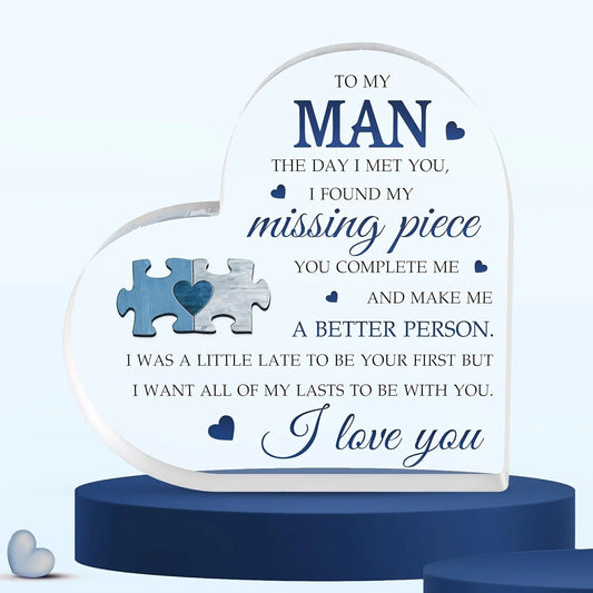 Anniversary, Birthday, Valentines Day Gifts for Him - Couples Gift Ideas for Boyfriend, Husband, Men - Decorative Sign - everyday trend