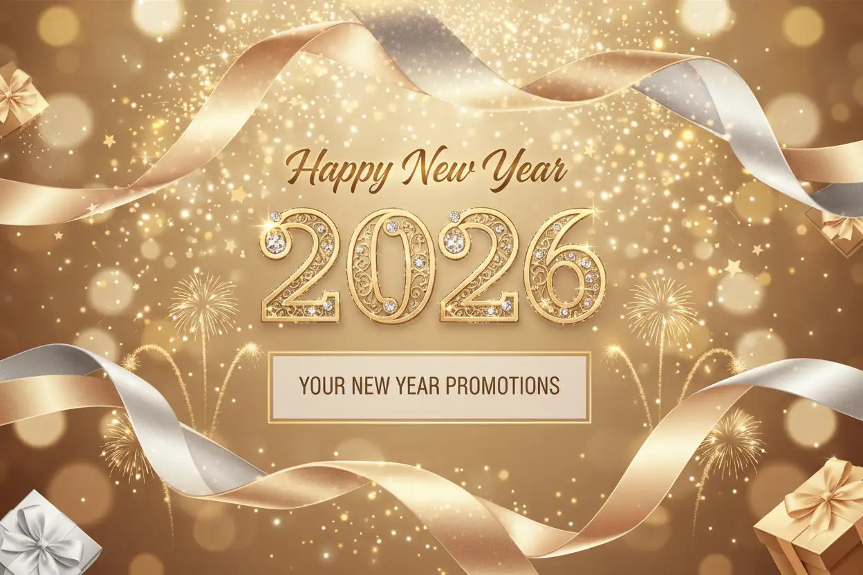 Happy New Year 2026 Banner