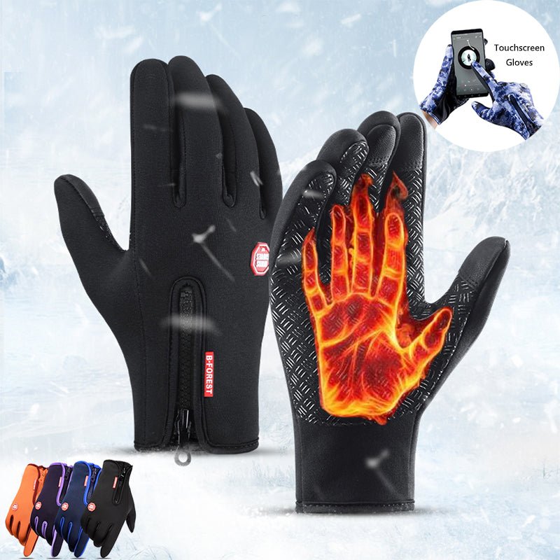 Winter Gloves Touch Screen Riding Motorcycle Sliding Waterproof Sports Gloves With Fleece - everyday trend